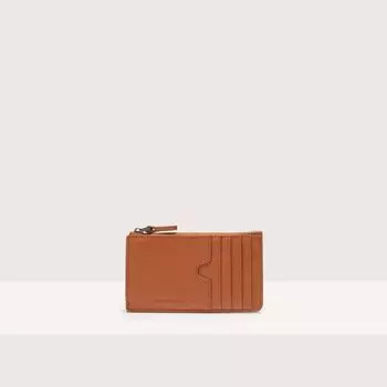Визитница из зернистой кожи Coccinelle SMART TO GO, коричневый