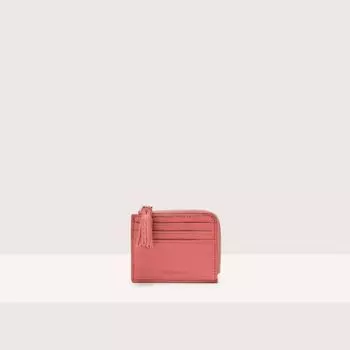 Визитница из зернистой кожи Coccinelle TASSEL, красный