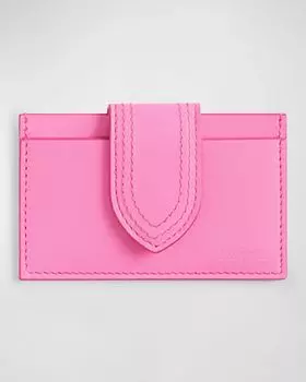 Визитница Le Porte Carte Bambino Jacquemus, цвет Neon Pink