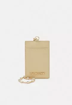 Визитница Love Moschino BADGE HOLDER, золото