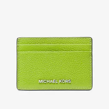 Визитница Michael Michael Kors Pebbled Leather, зеленый