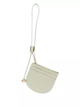 Визитница на кожаном ремешке Laura Furla, зеленый
