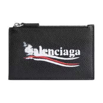 Визитница на молнии с логотипом Balenciaga