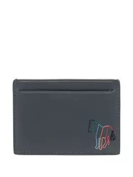Визитница Paul Smith Zebra из кожи, синий