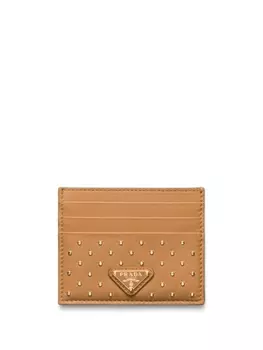 Визитница Prada Studded, серый