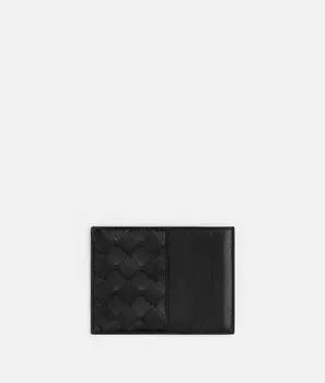 Визитница с кошельком для монет Bottega Veneta, черный