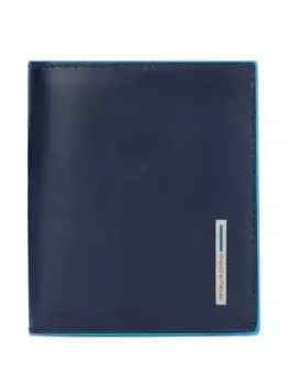 Визитница с кожаной отделкой PIQUADRO, синий