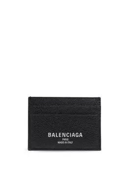 Визитница с логотипом Balenciaga, черный