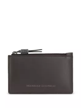 Визитница с логотипом Brunello Cucinelli, коричневый