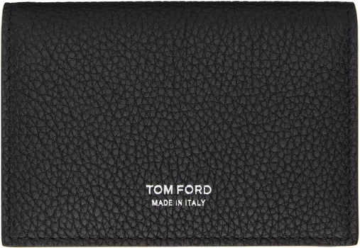 Визитница T Line из мягкой зернистой кожи TOM FORD, черный