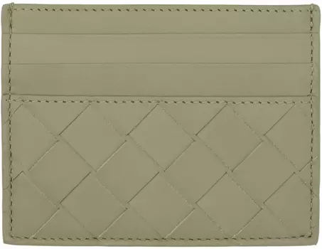 Визитница Taupe Intrecciato Bottega Veneta