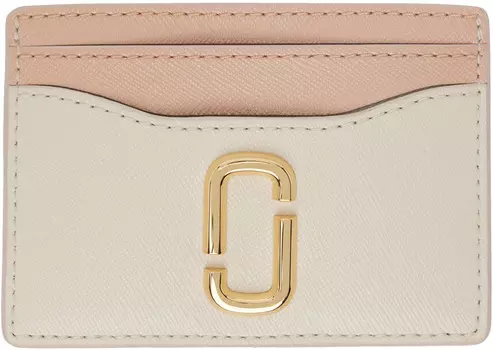 Визитница «The Utility Snapshot» в розово-белых тонах Marc Jacobs