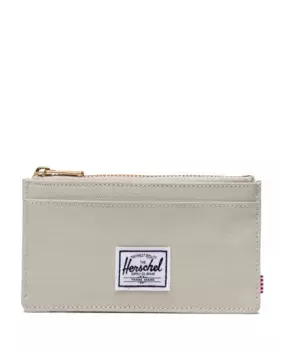 Визитница унисекс бежевого цвета на молнии Herschel, светло-коричневый