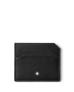 Визитница унисекс из черной кожи Montblanc, черный