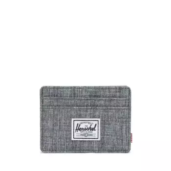 Визитница унисекс из светло-серой ткани Herschel, светло-серый