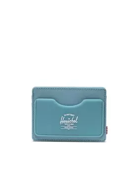 Визитница унисекс из ткани бирюзового цвета Herschel, зеленый