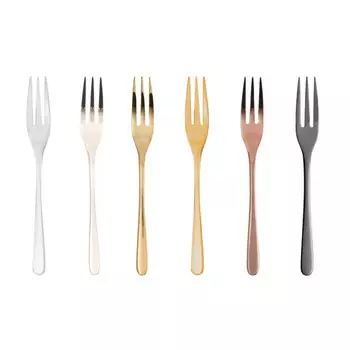 Вкус - Набор вилок для торта из нержавеющей стали/PVD, 6 шт Sambonet, бежевый/коричневый/золотой/медный/черный/серебристый