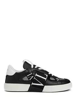 Вл7Н мужские кожаные кроссовки Valentino Garavani, черный