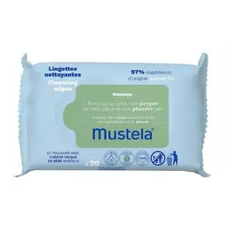 Влажные салфетки Mustela, 20 шт