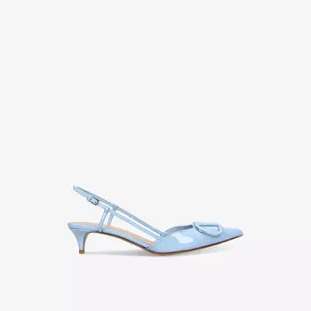 Vlogo 40 лакированные туфли с открытой пяткой Valentino Garavani, синий