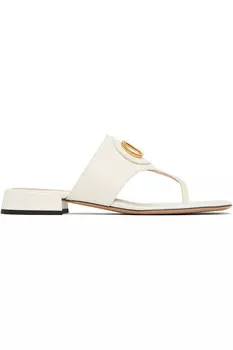 Vlogo сандалии-вьетнамки Signature Valentino Garavani, цвет ivory