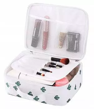 Вместительная дорожная косметичка для косметических кистей., Pozostali producenci, зеленый