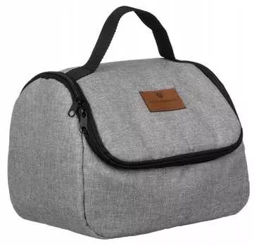 Вместительная косметичка из полиэстера со встроенным зеркалом. Peterson, inna, серый
