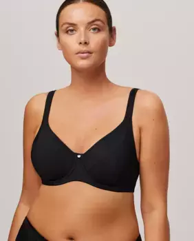 Вместительный бюстгальтер на косточках Ysabel Mora, черный