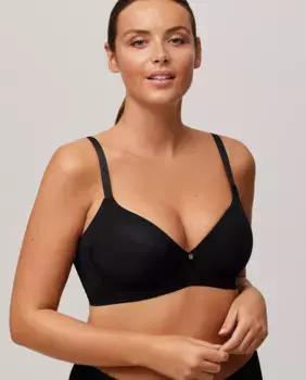 Вместительный бюстгальтер на косточках Ysabel Mora, черный