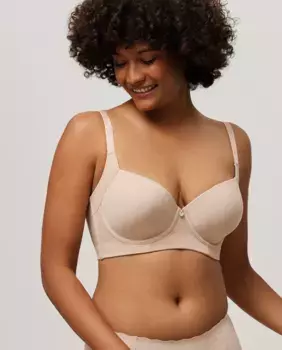 Вместительный бюстгальтер на косточках Ysabel Mora, цвет Natural