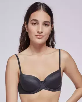 Вместительный бюстгальтер с чашечками Memory Fit Gisela, чёрный