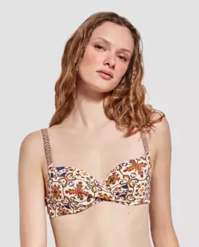 Вместительный лиф бикини на косточках Gisela, мультиколор