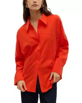 Vmkia Рубашка с длинным рукавом Vero Moda, красный