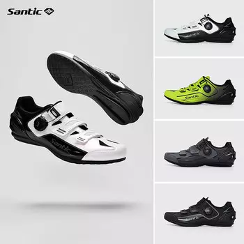 Внедорожные велосипедные туфли Sendike без блокировки, повседневная дорожная обувь для мужчин без блокировки [Caribbean 2.0], белый 42 Santic