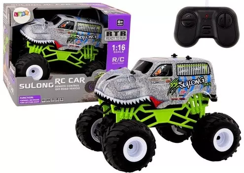 Внедорожный радиоуправляемый автомобиль 1:16 Серый динозавр Lean Toys