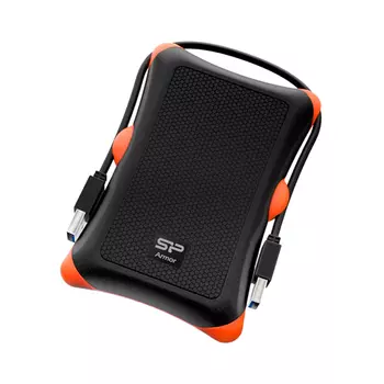 Внешний жесткий диск SP Silicon Power Armor A30 USB, 1ТБ, прорезиненный, черный