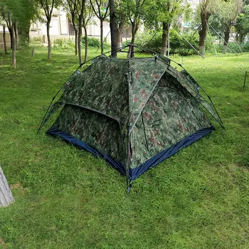 Внештатная двойная автоматическая палатка для кемпинга, камуфляжная палатка для кемпинга, утолщенная палатка 200*100, автоматическая