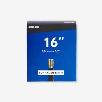 Внутренняя трубка клапана Шредера 16 дюймов x 1,50-1,90 дюйма Decathlon