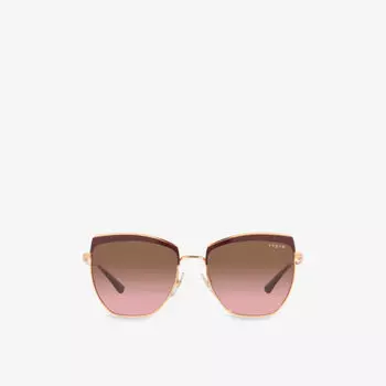 VO4234S солнцезащитные очки в металлической оправе неправильной формы Vogue, желтый