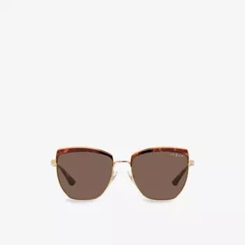 Vo4234s солнцезащитные очки в металлической оправе неправильной формы Vogue, желтый