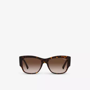 VO5462S квадратная оправа из ацетата черепахового цвета Vogue, коричневый