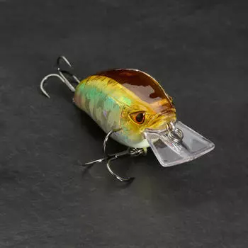 Воблер Crankbait Shallow Runner WXM CRKSR 53 F зеленая спина CAPERLAN, зеленый белый