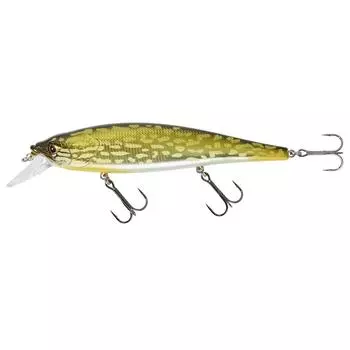 Воблер Jerkbait Minnow WXM MNW 130 SP Pike CAPERLAN, желто-зеленый