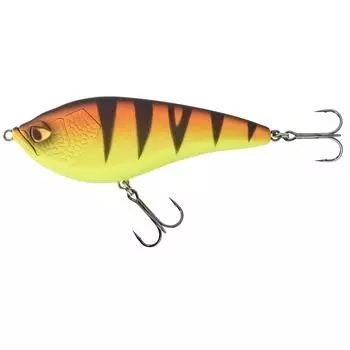 Воблер Jerkbait WXM JRK 150S Orange Perch CAPERLAN, неоновый желтый/неоновый кроваво-оранжевый/черный