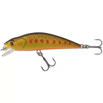 Воблер Trout Minnow WXM MNWFS 65 US Yamame neon CAPERLAN, неоновый желтый/неоновый кроваво-оранжевый