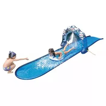 Водная горка Jilong Slip and Slide для ледокола с гоночным плотом и распылителем воды Jilong