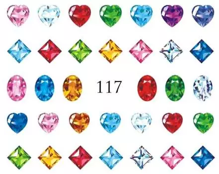 Водные наклейки для ногтей - №117, inna