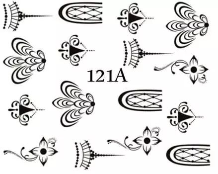 Водные наклейки для ногтей - №121А, inna