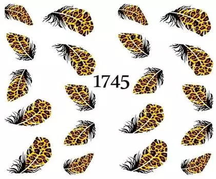 Водные наклейки для ногтей - № 1745, Raisin