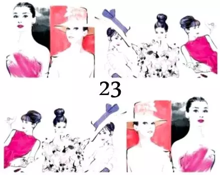 Водные наклейки для ногтей - №23, inna